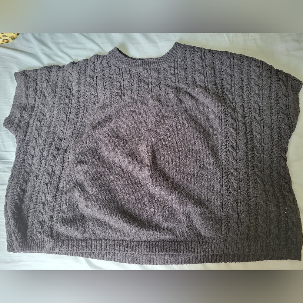 Time and Tru Women's Xxl Black Cable Knit Sweater